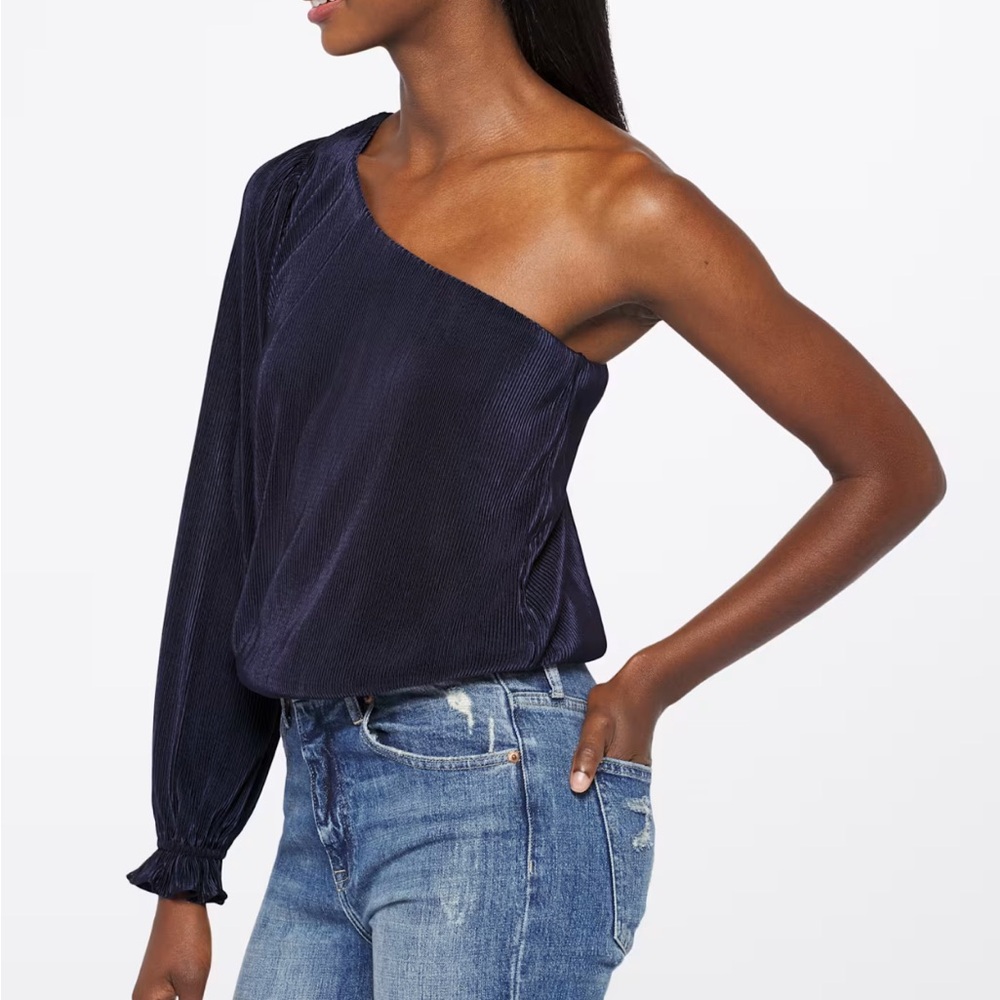 Lush Deep Navy Blouse